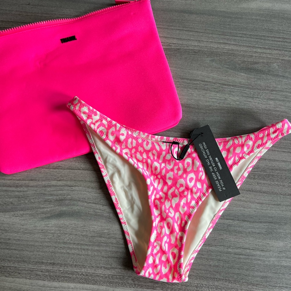 Triangl pink leopard bikini bottoms cheeky style